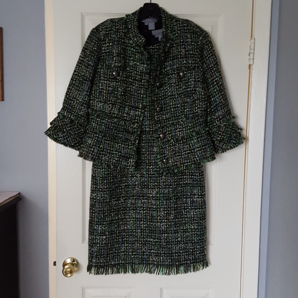 Eccoci elegant dress and jacket.